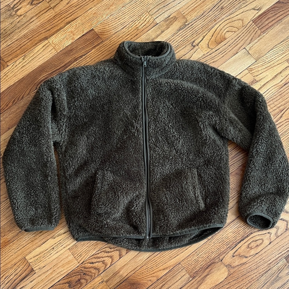 Forever 21 Plush Sherpa Zip Jacket in Brown